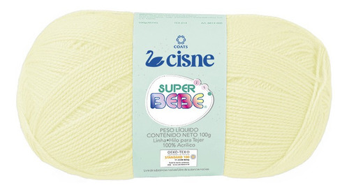 Lana Cisne Super Bebe X 5 Ovillos - 500gr Por Color Color Amarillo Bebe 01005