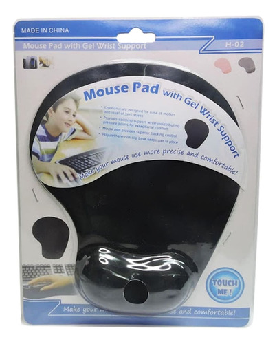 Pad Mouse Con Apoyo Para Muñeca C/ Gel Antideslizante