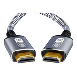 Cable Hdmi 8k / 4k  V2.1  48gbps 2 Metros Trenzado