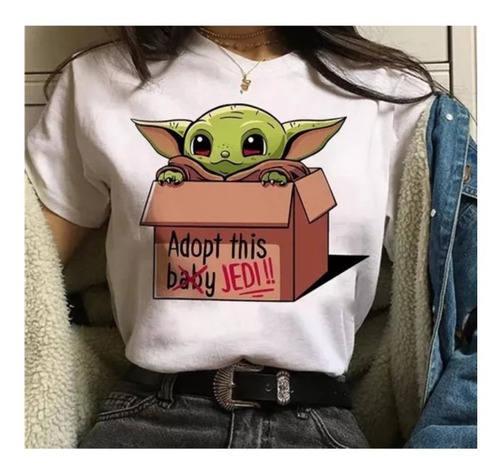 Camiseta Camisa Baby Yoda Star Wars Baby Look 