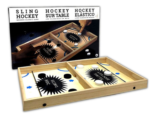 Mesa De Juego De Hockey Mini En Madera Fast Hockey Sling