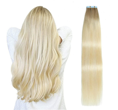 Extensiones Cabello Natural Rubio Balayage Des 18in 50gramos