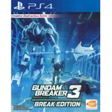 Juego Para Ps4 Gundam Breaker 3 Break Edition