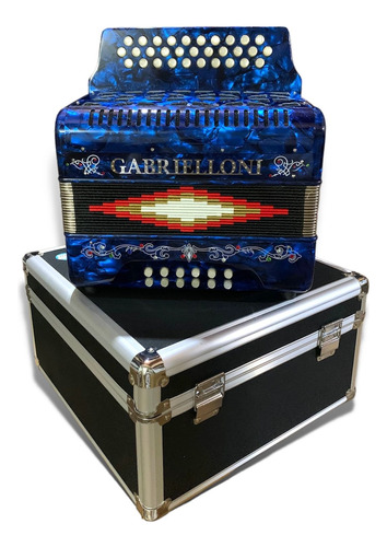 Acordeon Gabriellloni 31 Botones 12 Bajos Estuche Y Correa.