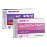 Acido Hialurónico Con Q10 + Nutri Colageno + Calcio - Combo