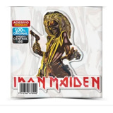 Adesivo Resinado Iron Maiden - Eddie (com Escrito Em Baixo)