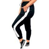 Calça Feminina Jogger Listrada Moletom Inverno2019 Ref.15342