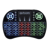 Mini Teclado Wireless Bluetooth Touchpad Iluminado Sem Fio