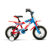 Bicicleta Bmx Raleigh Mxr R12 + Rueditas Blanco Rojo Azul