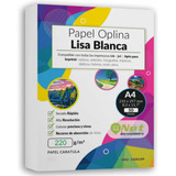 Resma Opalina Lisa Blanca 220gr A4 Pack 50 Hojas