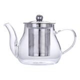 . Hervidor De Té De Vidrio Transparente Con Infusor 400ml .