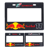 Marco Portaplaca Moto Plastico Logo Red Bull Impreso Euro F1