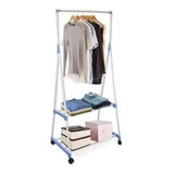 Rack Doble Con Llantas Closet Tendedero Organizador Perchero