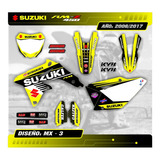 Kit Calcos Gráfica Suzuki Rmz 450 2008/17 