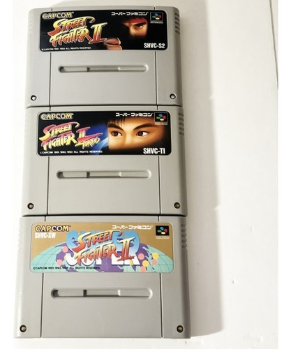 Lote 3 Fitas Super Nintendo Street Fighter 2 Original