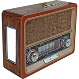 Radio Am Fm Parlante Usb Retro Baterías Recargable ¡ Mp3!