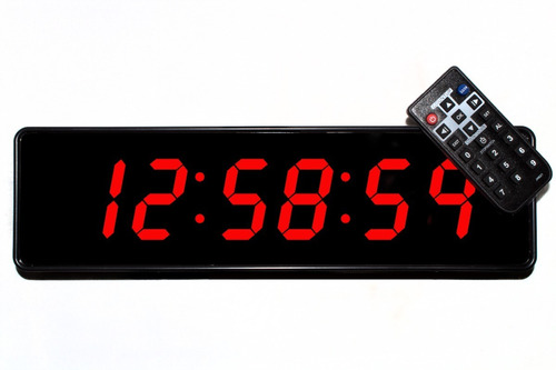 Reloj Digital De Pared Buro Led Cronometro Temporizador 32cm