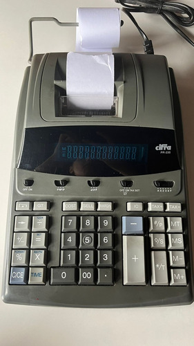 Calculadora Impresora Cifra Pr-235 Color Gris