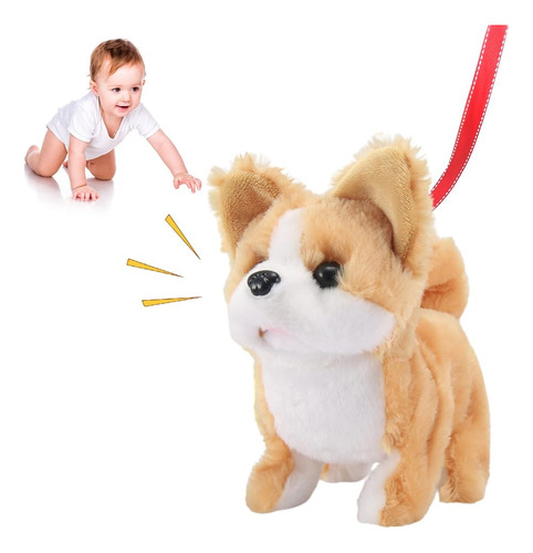 X Cachorro De Pelúcia Com Brinquedo Eletrônico Interativo