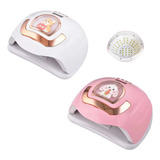 Cabine De Unhas De Gel 288w Rosa Profissional Led Uv