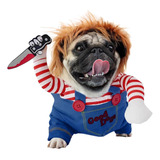 Disfraz De Perro Chucky, Muñeco Mortal De Halloween