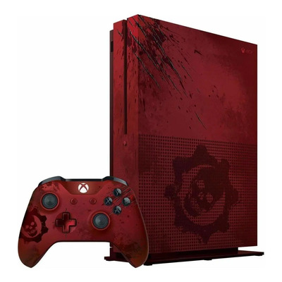 MicrosoftXbox One S 2TB Gears of War 4 Limited Edition color crimson 2016 - Excelente (Reacondicionado) | Envío gratis