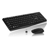 Combo De Teclado Y Mouse Inalámbricos Compactos Ahorro De En