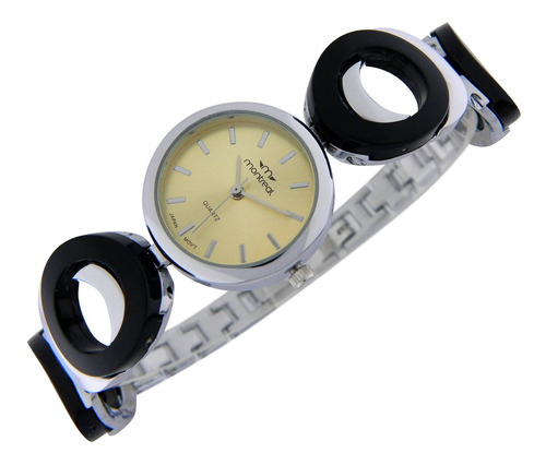 Reloj Montreal Mujer Ml1217 Metálico Combinado Con Plástico