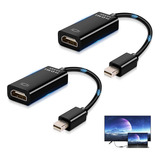 Adaptador Displayport Converter A Hdmi 4k Fullhd Dp, 2 Unida