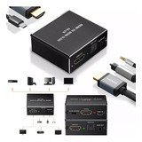 Hdmi Extractor De Audio Divisor Óptico Spdif Coaxial 3.5mm