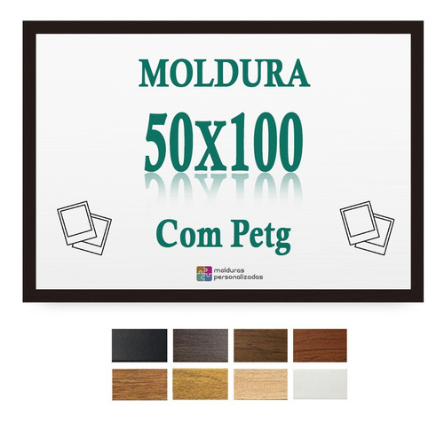 Moldura 50x100 Cm P/ Quadro Arte Painel Decorativo Com Petg