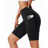 Leggins Cortos Yoga Pantalones Pilates Deportivos Gym Correr