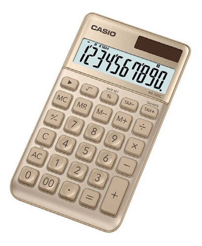 Calculadora Casio Escritorio Dorada Ns-10sc-gd