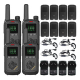 Handy Baofeng Kit X4 Radio Uhf Lcd 16ch 10km Bft17 + Extras 