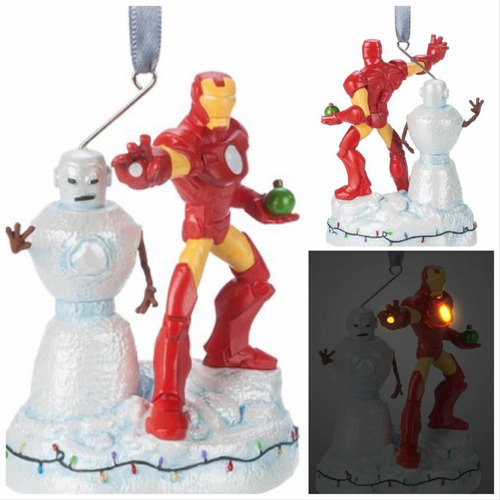 Adorno De Navidad Led - Disney Marvel Sketchbook - Iron Man