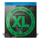 Encordado D'addario Exl220-tp P/ Bajo 1 Juego 040 Nickel