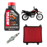 Kit Afinación Honda Xr150 Bujia Iridium Motul 7100 10w30