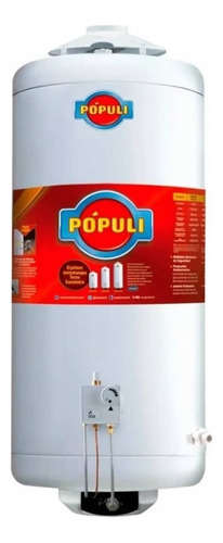 Termotanque A Gas Natural Ecotermo Pópuli Populi 100 Gn Blanco 100l