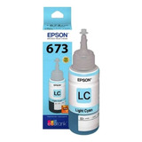 Tinta Epson 673 Cyan Ligth Original 673520 L805 800 850 1800