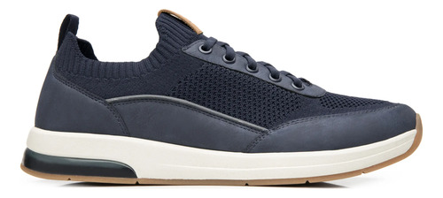 Tenis Flexi Hombre Azul Casual Cómodo Adulto Confort Cintas Ajustables Moda Para Caballero