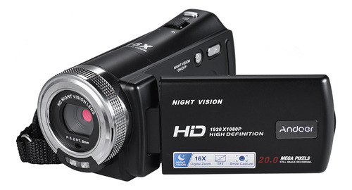 Videocámara Andoer V12 Full Hd Ntsc/pal Black