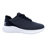 Zapatillas Deportivas De Mujer Jks Negro-blanco