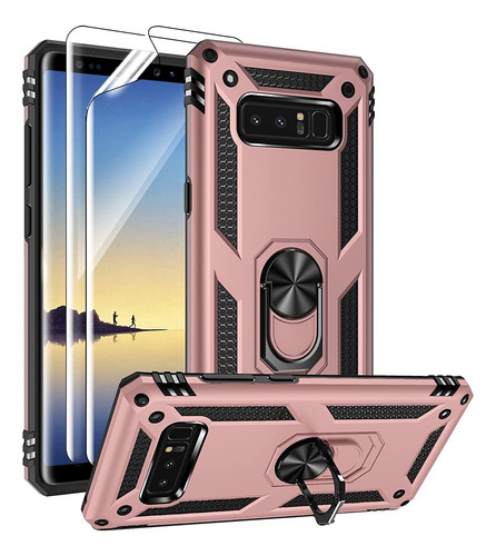 Funda Shockproof Modelos Samsung Galaxy Note + Cristal 21d