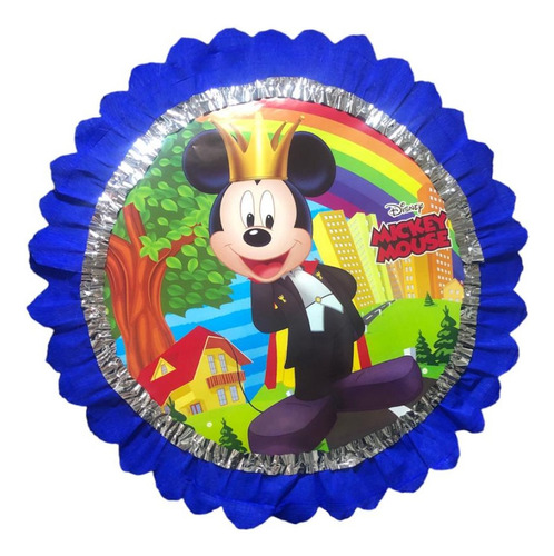 Piñata De Tambor Mickey Micky Rey Fiesta Infantil Niños 