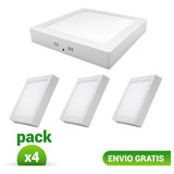 Panel Led 24w Cuadrado Sobreponer  Pack X 4