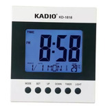 Reloj Mesa Despertador Kadio Timer Termómetro Calendario