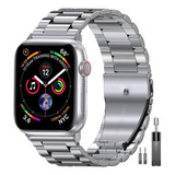 Malla Para Apple Watch Series 1 2 3 4 5 6 7 Plateada