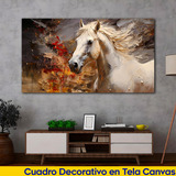 Cuadro Caballos Artistico Canvas Elegante Animales 60x40 S6