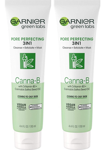 Garnier Skinactive Green Labs Canna-b Limpiador Facial 3 En 