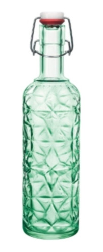 Botella Decorativa De Vidrio 1 Litro Oriente Green